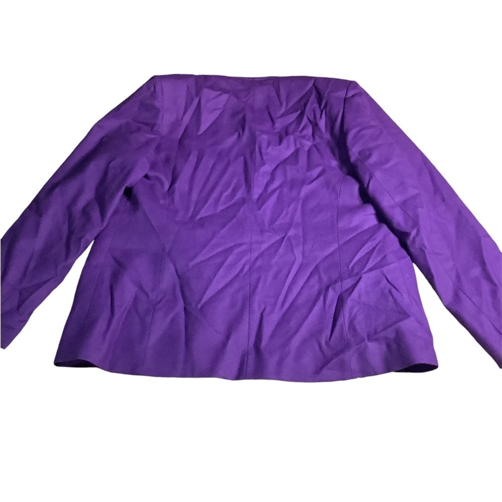 Vintage Pendleton petite wool purple blazer - Picture 2 of 3